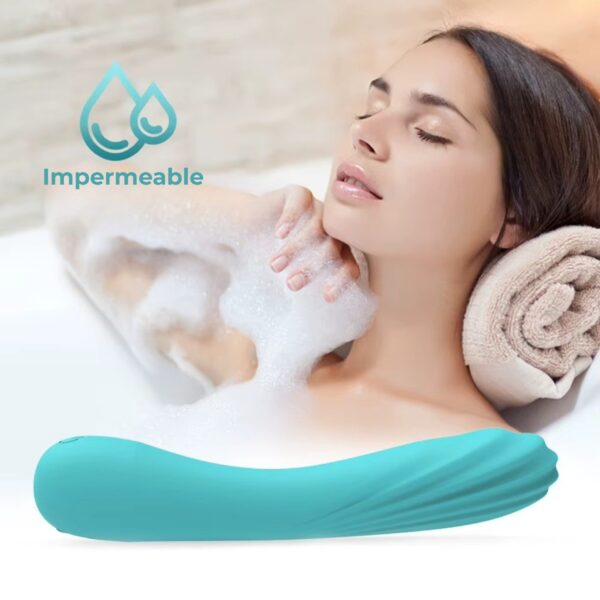 Lana - Vibrador flexible de textura ondulada
