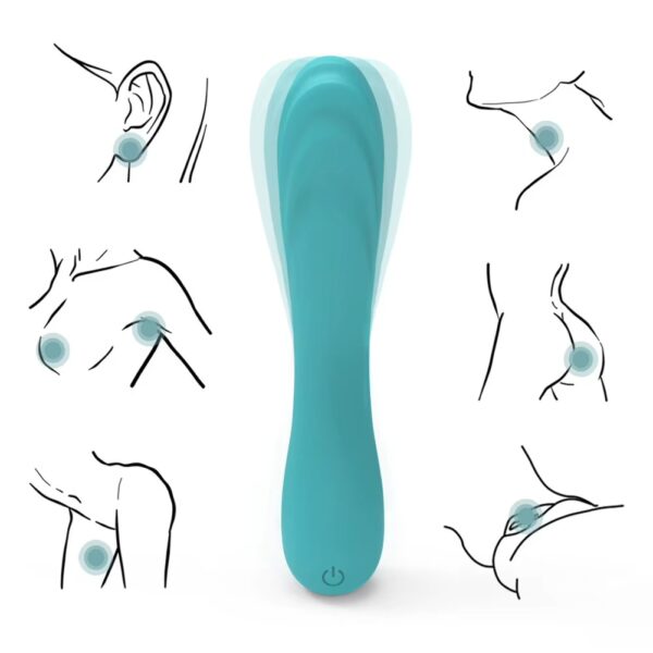 Lana - Vibrador flexible de textura ondulada