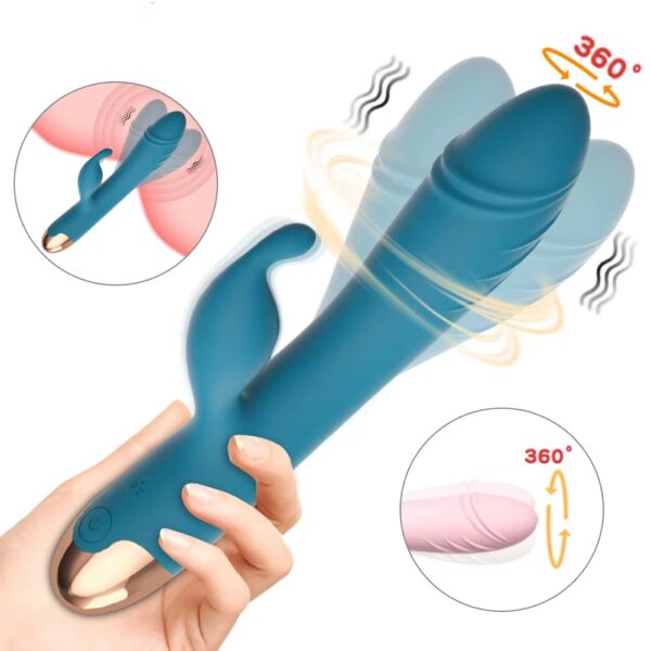 Amara - Conejito Vibrador 360° con doble estimulación